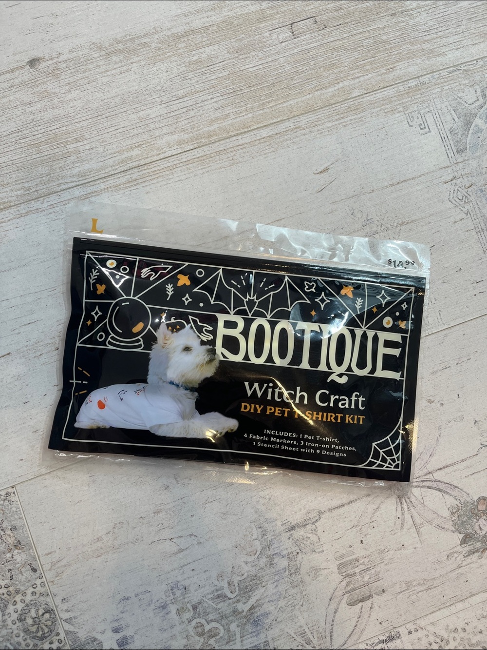 Bootique Witch Craft DIY Pet T Shirt Kit Size Large